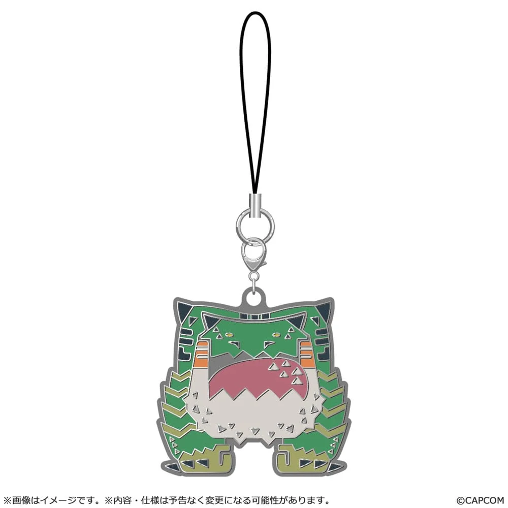 Monster Hunter Wilds Monster icon Metal Keychain - 1 Unidade Aleatória
